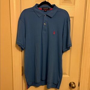 U.S. Polo Assn. Men’s Slate Blue Polo with Red Logo #490